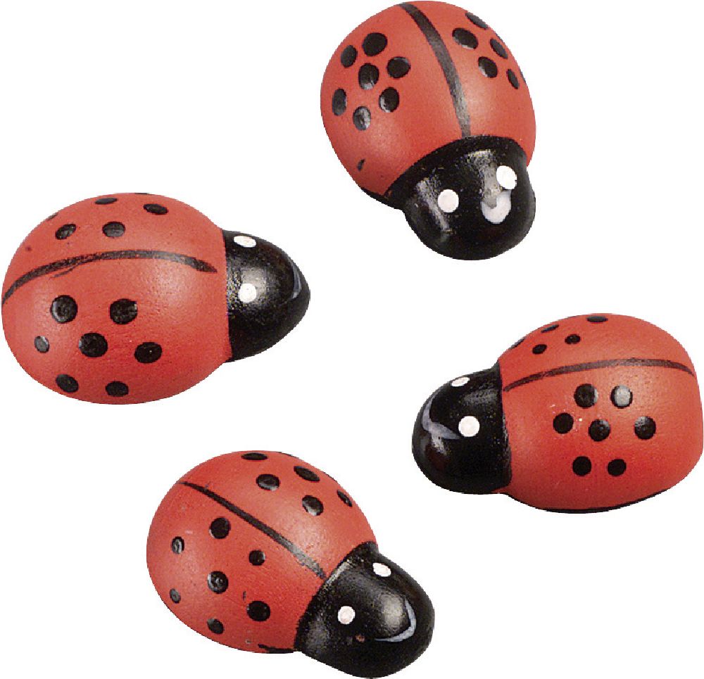 Coccinelle 3D da 2,5 cm, confezione da 10