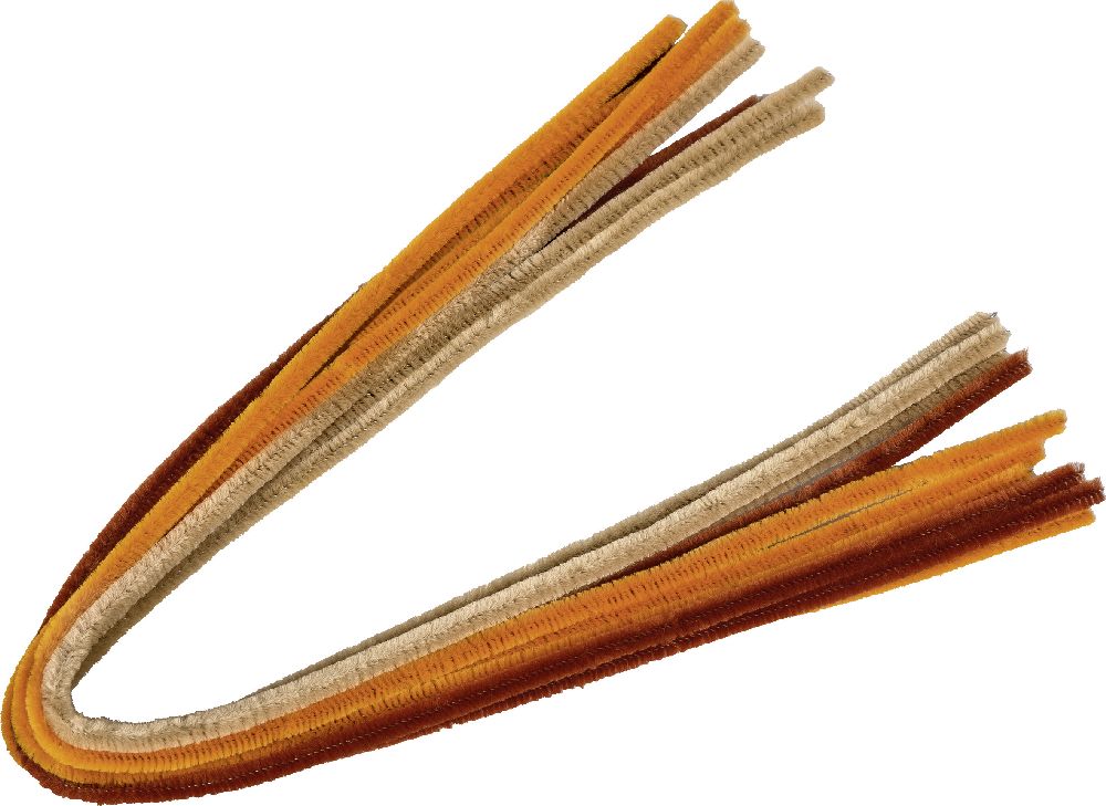 Filo di ciniglia misto 6 mm 50 cm naturale 10s