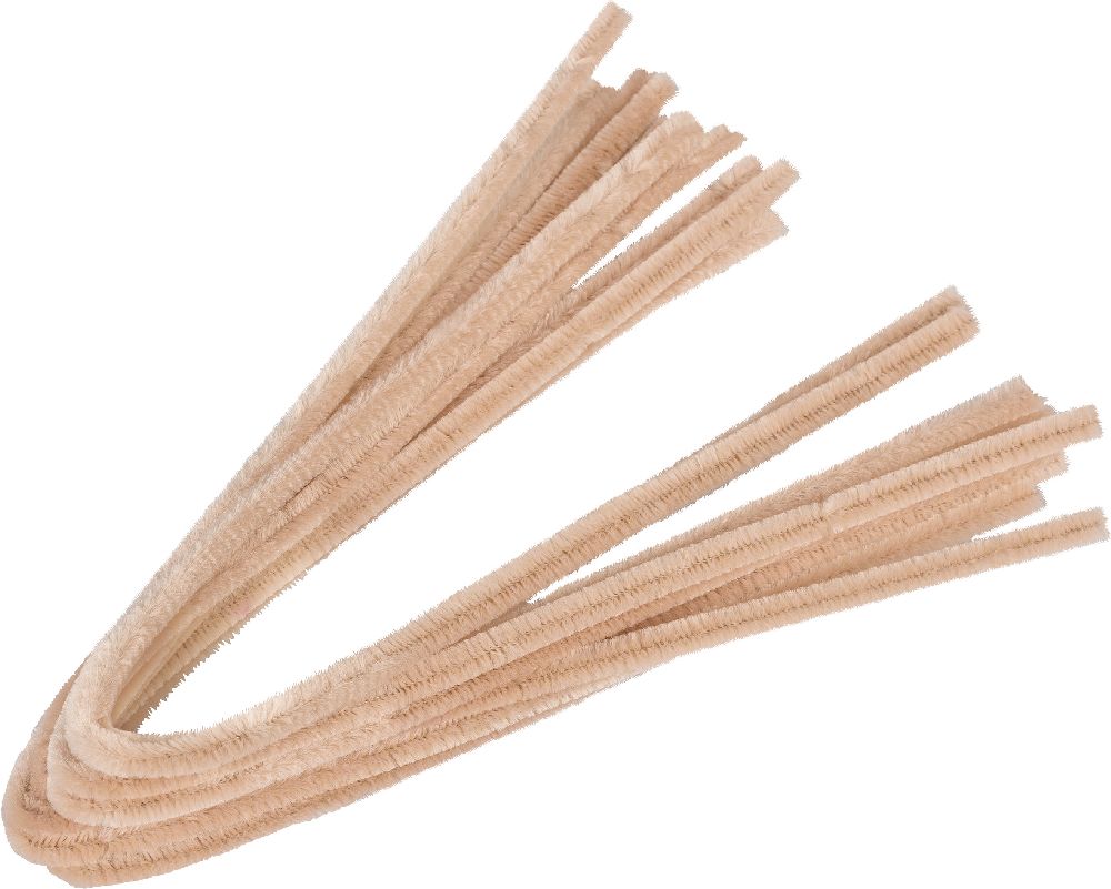Filo di ciniglia 8 mm 50 cm albicocca 10 pezzi