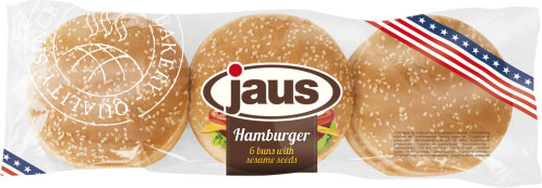 jaus hamburger sesamo 6 pezzi 300g