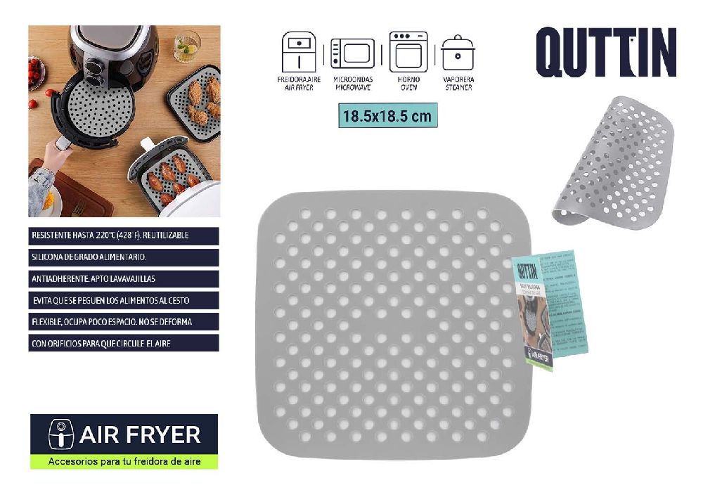Base in silicone per friggitrice ad aria quadrata