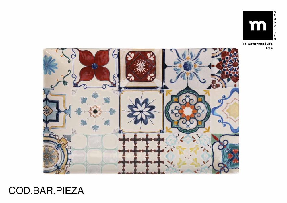 piatto rettangolare 30x20 cm lore elite gloss