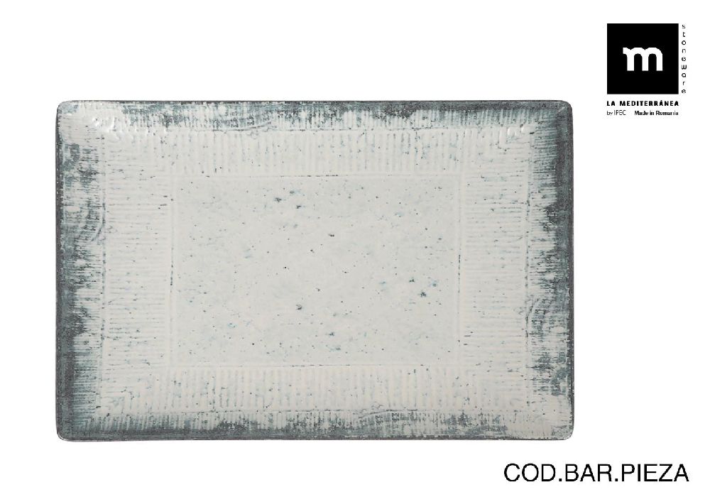 Piatto rettangolare opaco Kumo 30x20cm