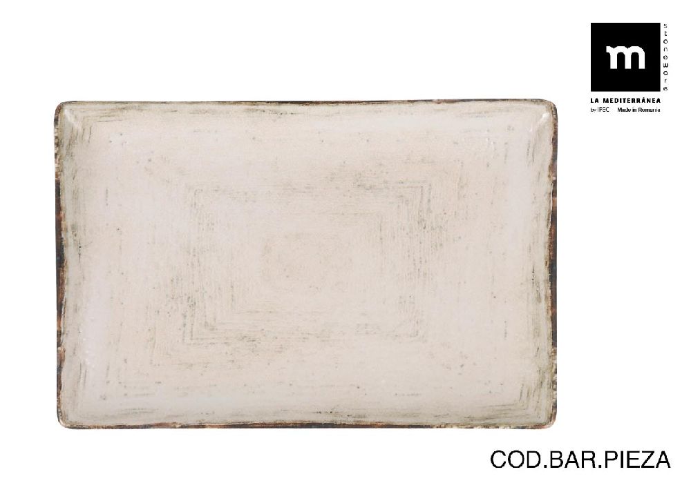 piatto rettangolare 30x20 cm menulis opaco
