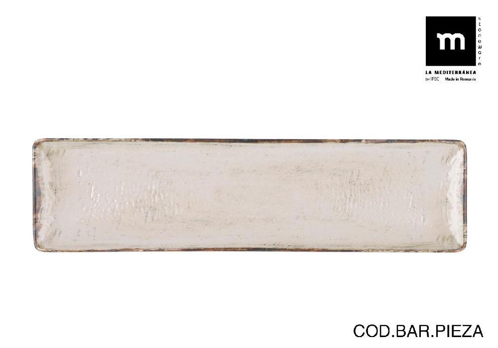 piatto rettangolare 30x8 cm menulis opaco