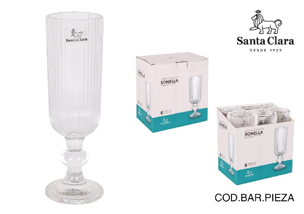 Bicchiere champagnesonella 150cc trasparente